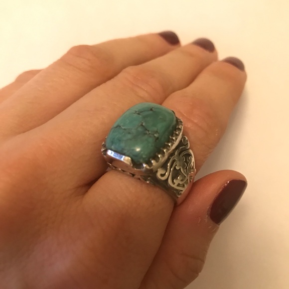 Silpada Turquoise and Silver Ring - Picture 1 of 2